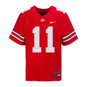 Ohio State Buckeyes Nike #11 Jaxon Smith-Njigba Student Athlete Scarlet Football Jersey