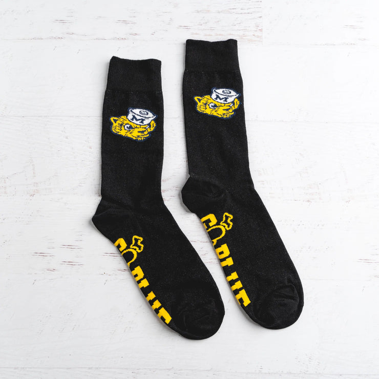 UofM - GO BLUE WOLVERBEAR SOCKS