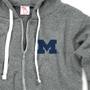 UofM - BLOCK M FLEECE ZIP-UP (UNISEX)