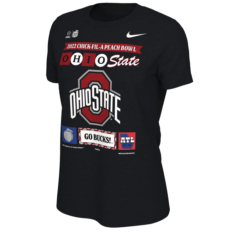 Ladies Ohio State Buckeyes Nike Bowl Black T-Shirt