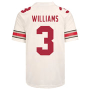Ohio State Buckeyes Nike #3 Miyan Williams Student Athlete White Football Jersey
