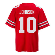 Ohio State Buckeyes Nike #10 Xavier Johnson Student Athlete Scarlet Football Jersey