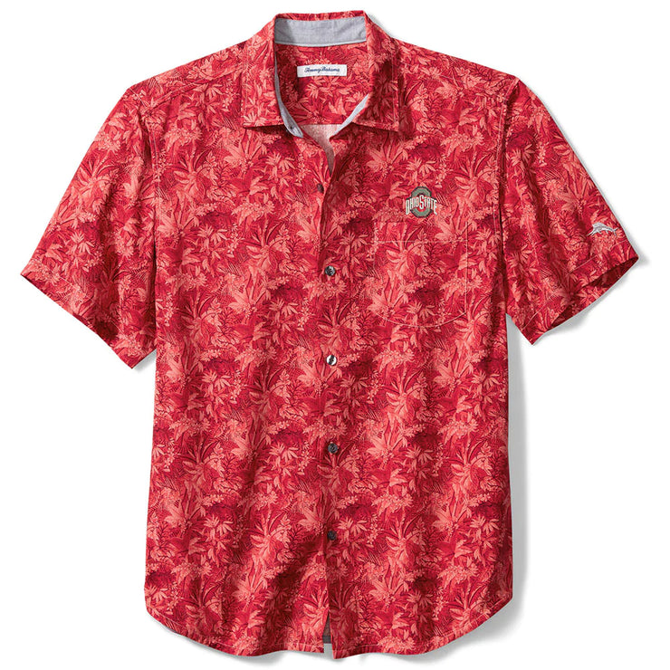 Ohio State Buckeyes Jungle Shade Silk Camp Polo