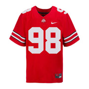 Ohio State Buckeyes Nike #98 Jake Seibert Student Athlete Scarlet Football Jersey